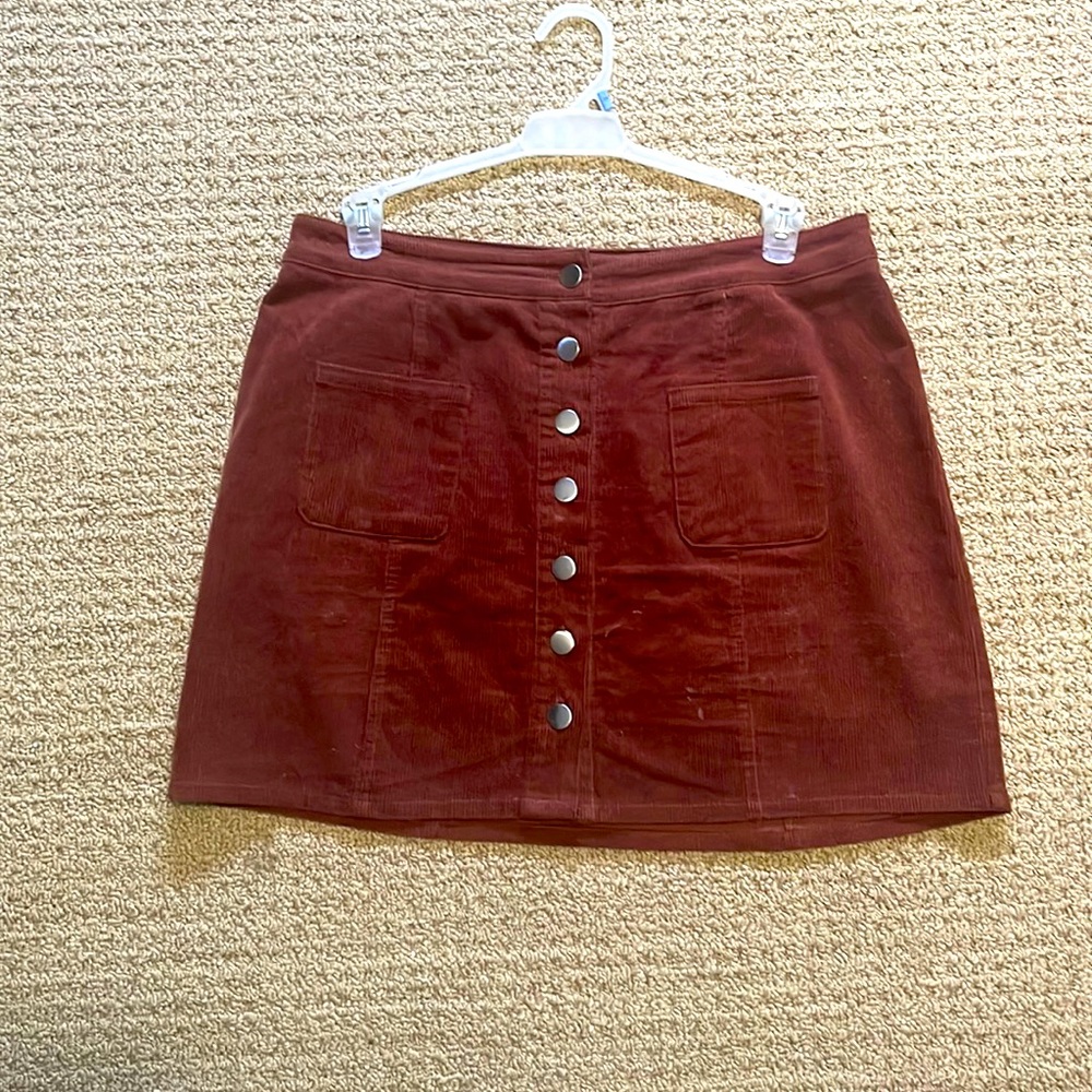 Button up- Mini skirt